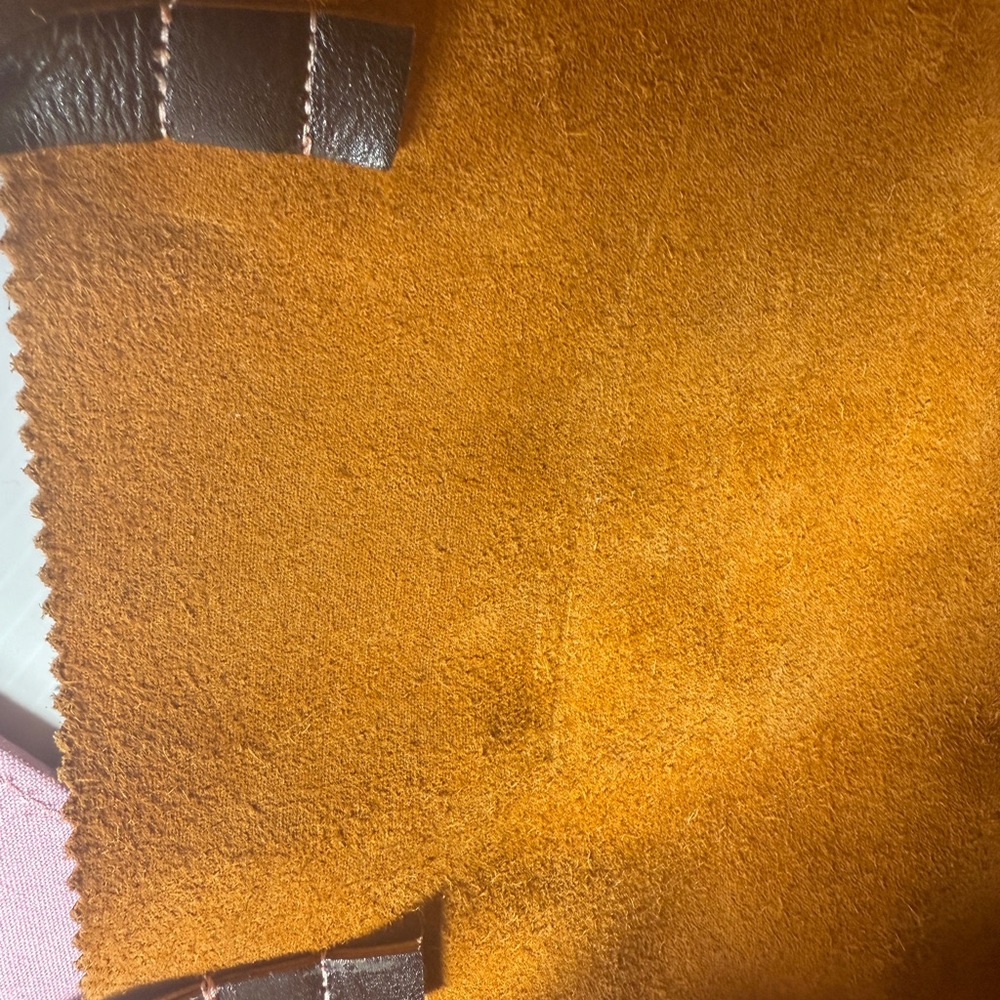 TAMBU Brown Leather Handmade Floppy Market Tote Bag Purse - Picture 10 of 14